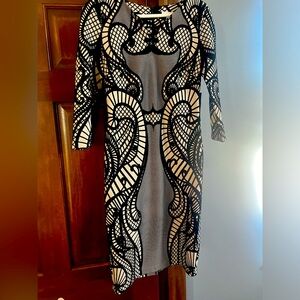 New York & Company XS pencil sheath dress velvet pattern New, never worn